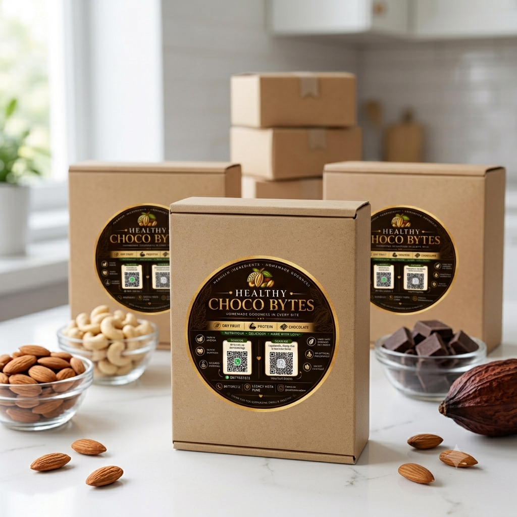 Healthy Choco Bytes Packaging